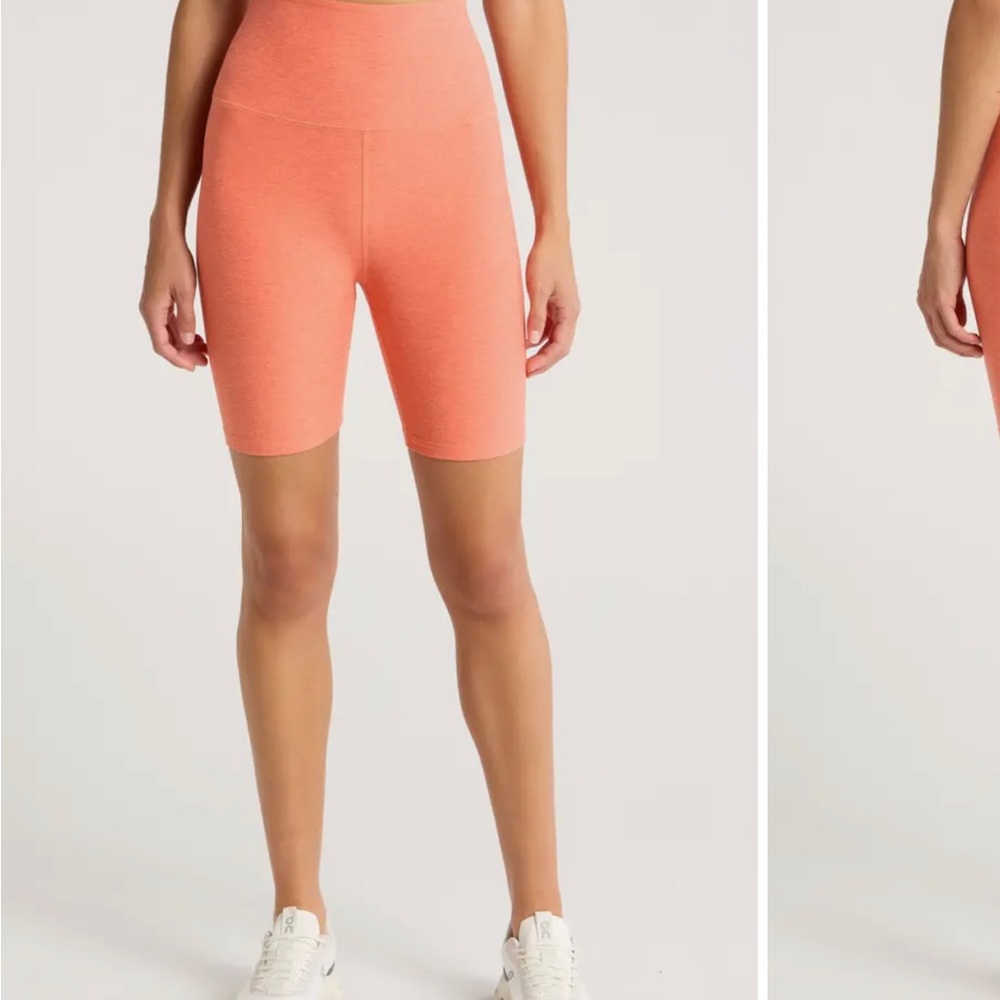 Beyond Yoga Biker Shorts Coral
